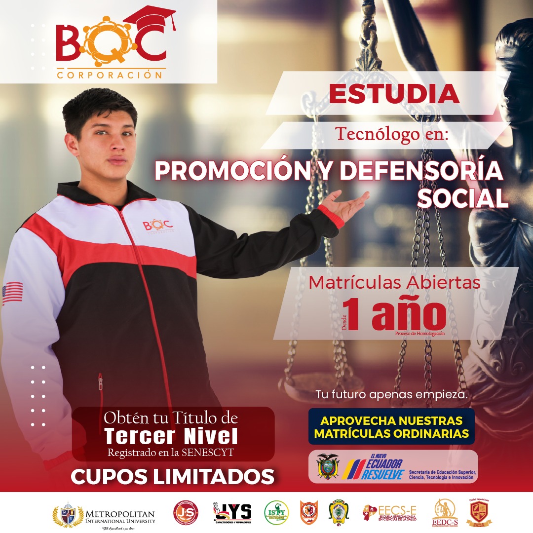 Tecnólogo en Promoción y Defensoría Social